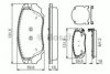 BOSCH 0 986 TB3 168 Brake Pad Set, disc brake